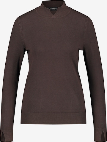 Pull-over TAIFUN en marron : devant