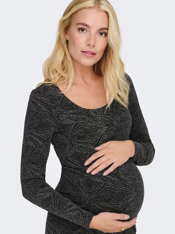 Only Maternity Dress 'SHINY' in Black