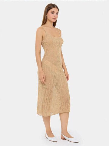 Hiccup Gebreide jurk in Beige