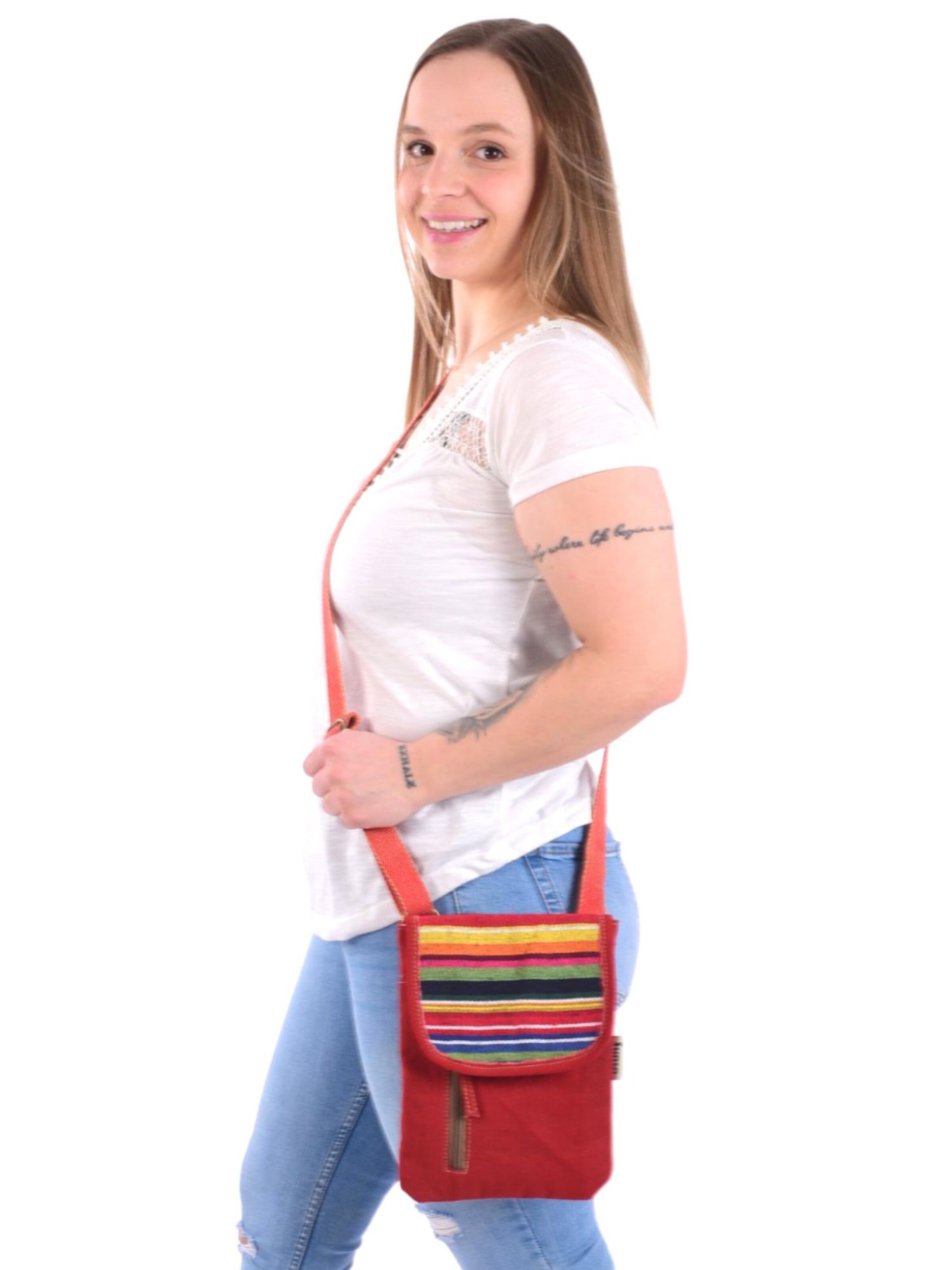 Sunsa Umhängetasche 'Sunsa'‌‌‌‌‌‌ in Rot: Vorderseite