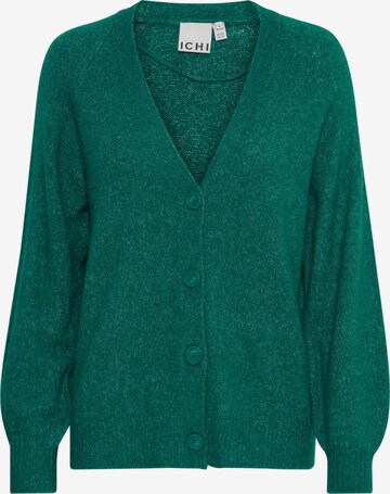 ICHI Knit Cardigan 'KAMARA' in Green: front