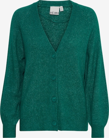 ICHI Knit Cardigan 'KAMARA' in Green: front