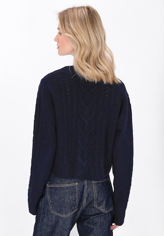 MYMO Gebreid vest in Blauw