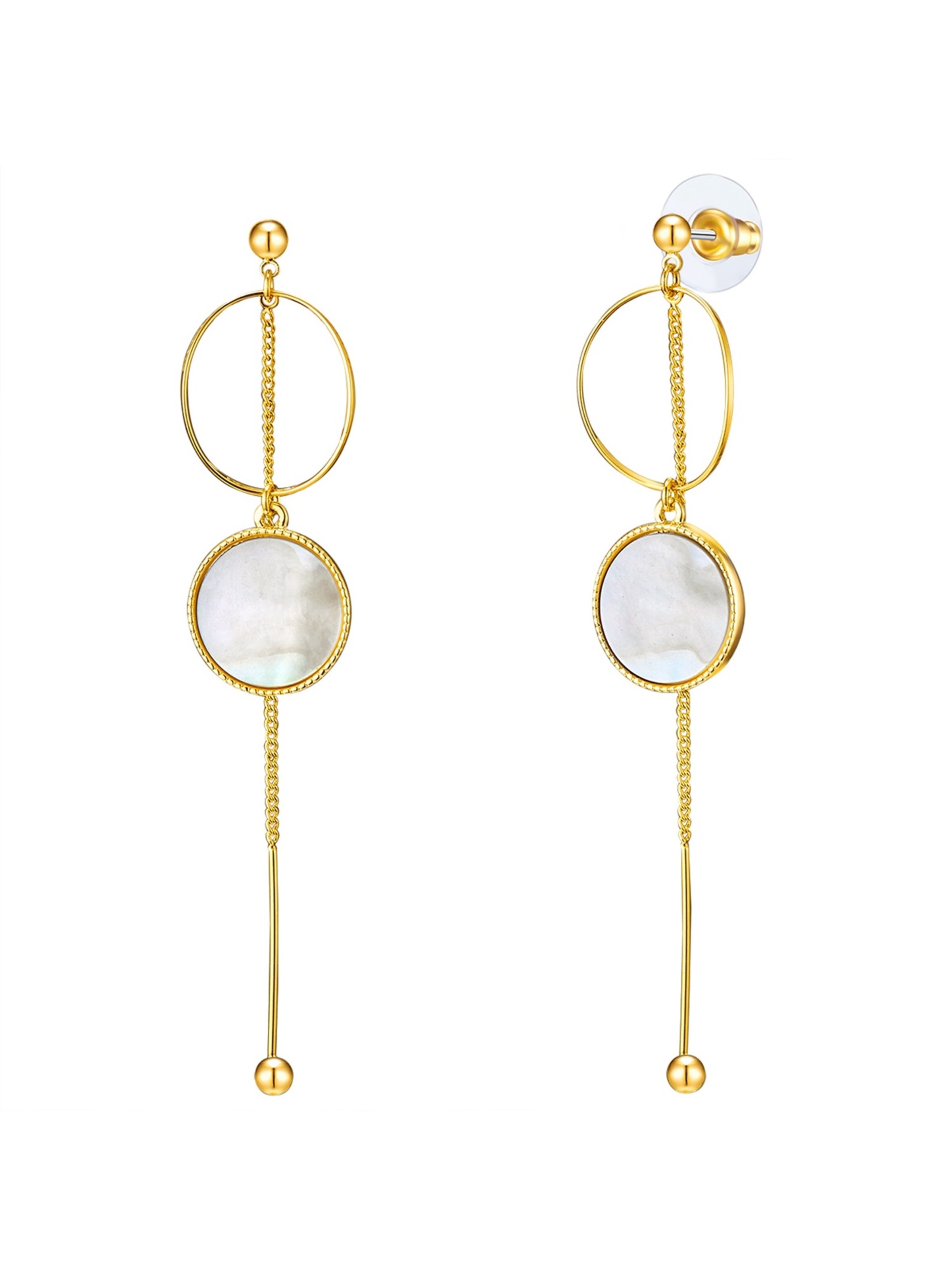 Orecchini di Lulu & Jane in oro: frontale