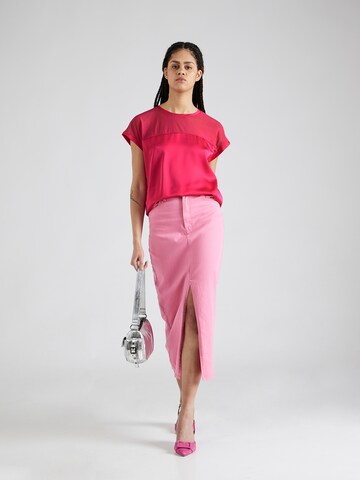 VILA Блуза 'ELLETTE' в розово