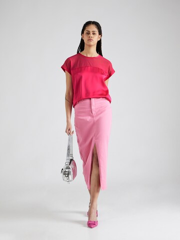VILA Blus 'Ellette' i rosa