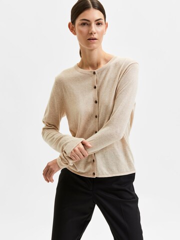 Cardigan 'Lydia' SELECTED FEMME en beige