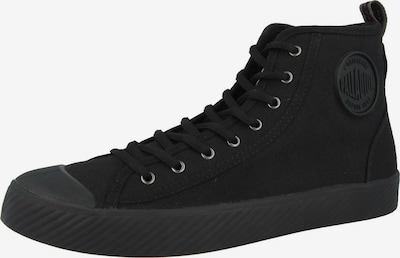 Palladium Baskets hautes en noir, Vue avec produit