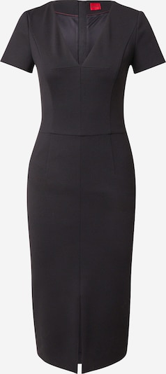Trumpa kokteilinė suknelė iš HUGO, spalva – juoda, Prekių apžvalga