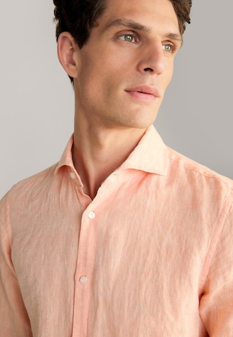 JOOP! Slim fit Button Up Shirt 'Pai' in Orange