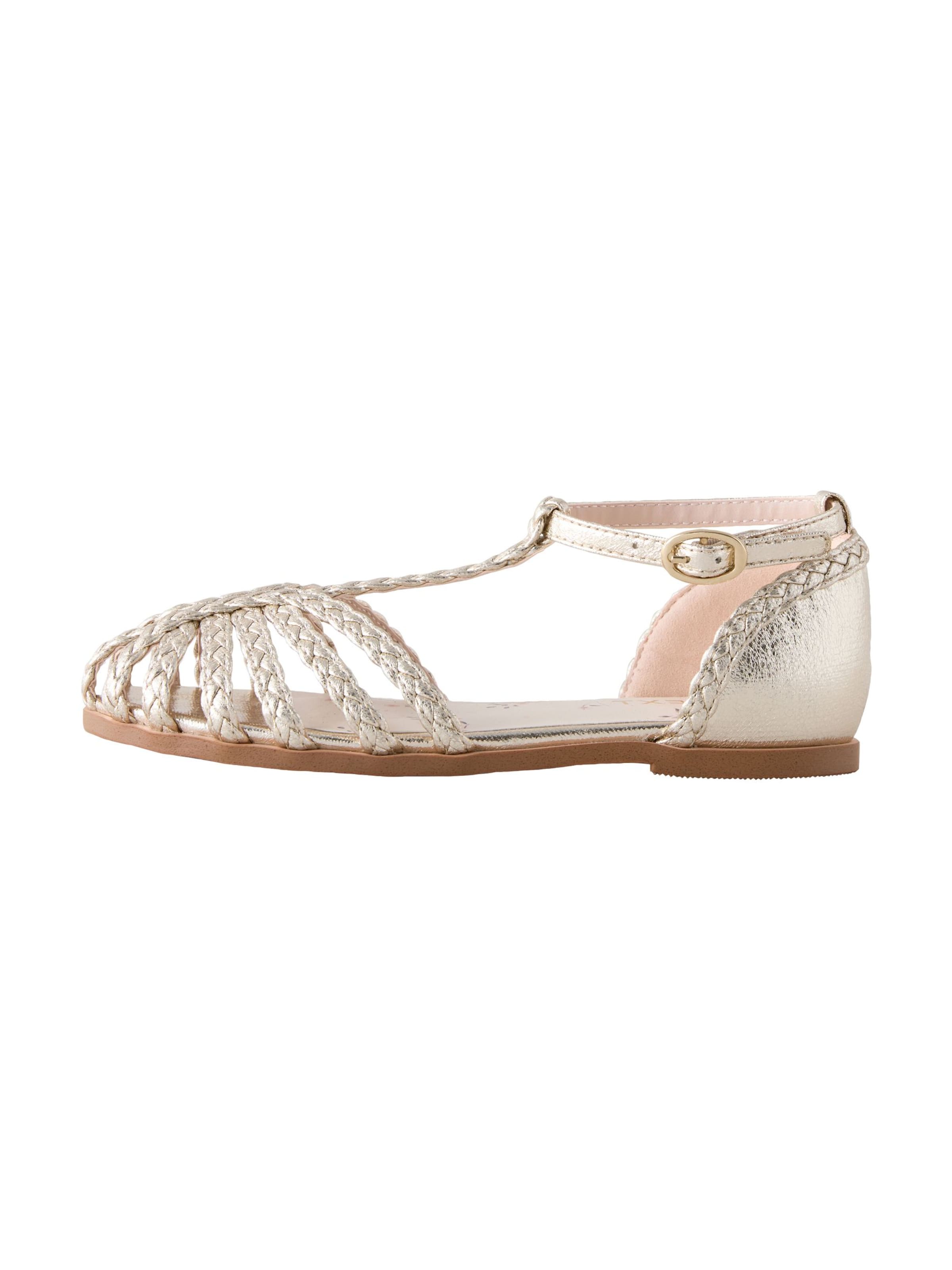 Next Sandály – zlatá: přední strana