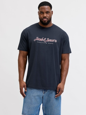 Jack & Jones Plus - Camiseta en azul: frente