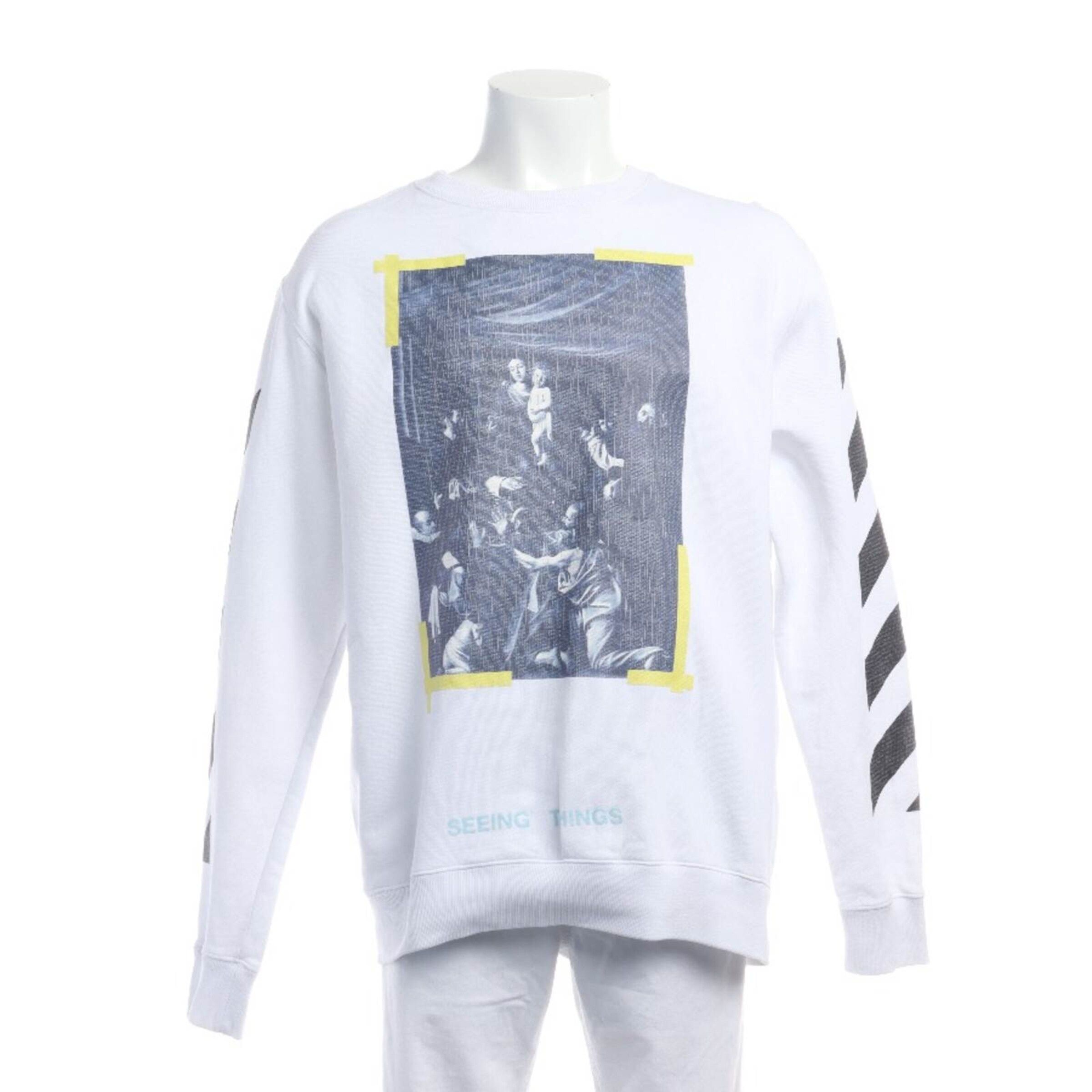 Off-White Sweatshirt / Sweatjacke M in Mischfarben: Vorderseite
