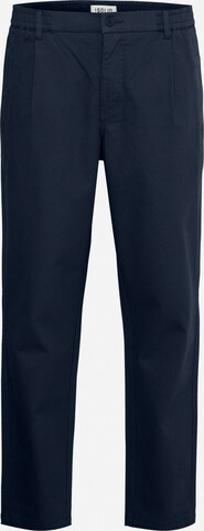 !Solid Regular Pleat-Front Pants 'Dylan' in Blue: front