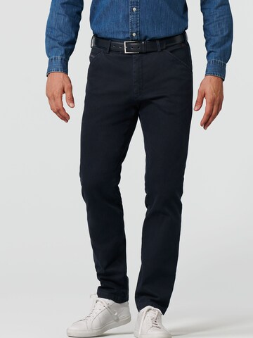 MEYER Regular Chino Pants 'Chicago' in Blue: front