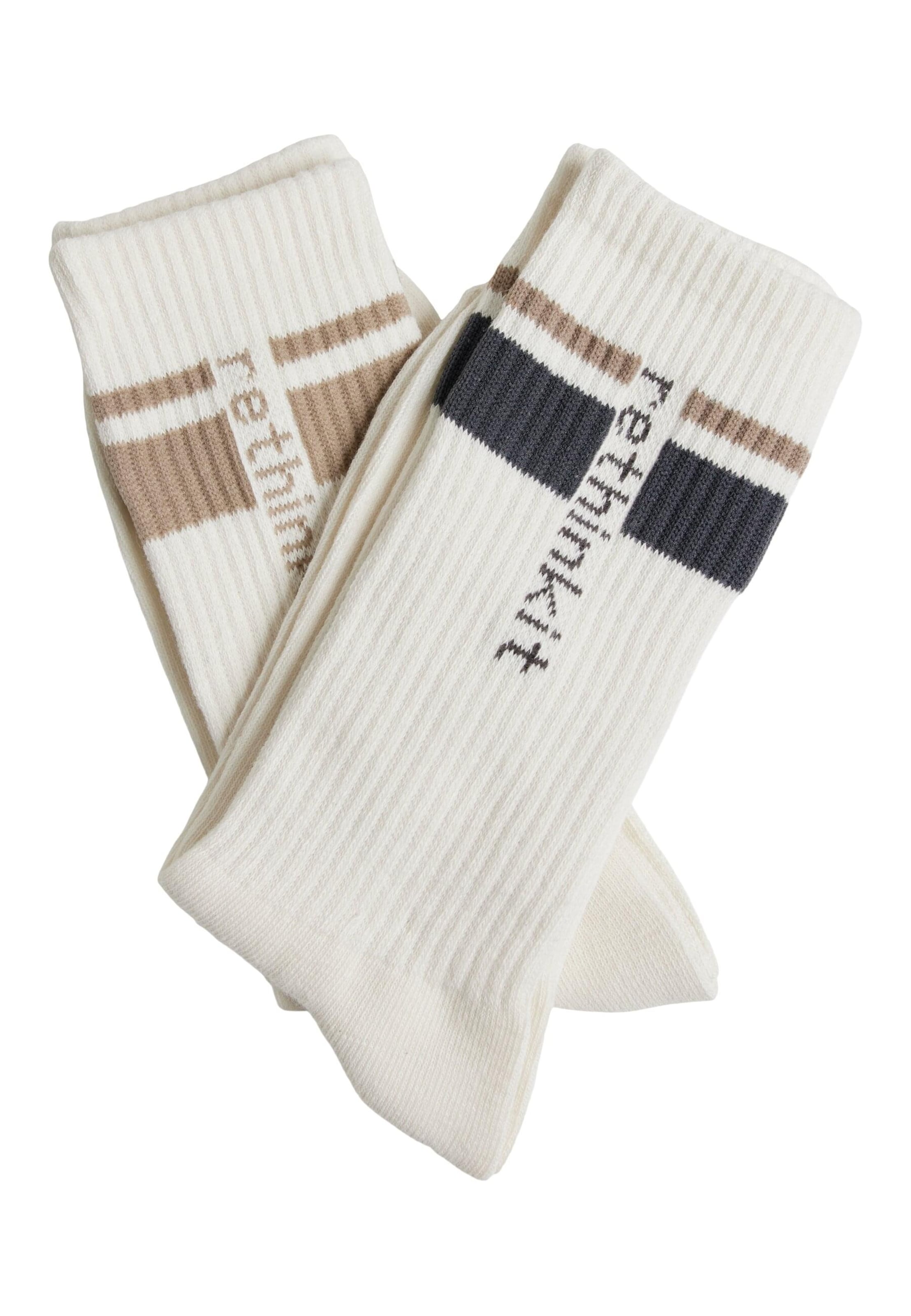 Chaussettes rethinkit studios en beige : devant
