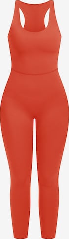 Smilodox Jumpsuit 'Ilva' in Oranje: voorkant