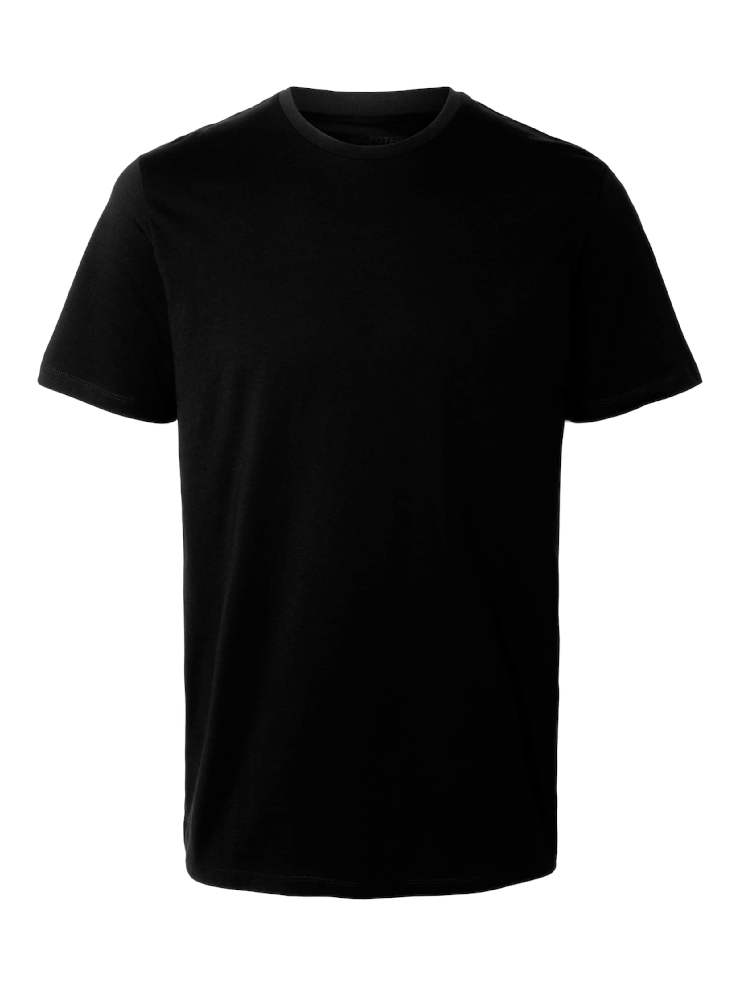 SELECTED Tričko 'SLHDan' - Čierna: predná strana