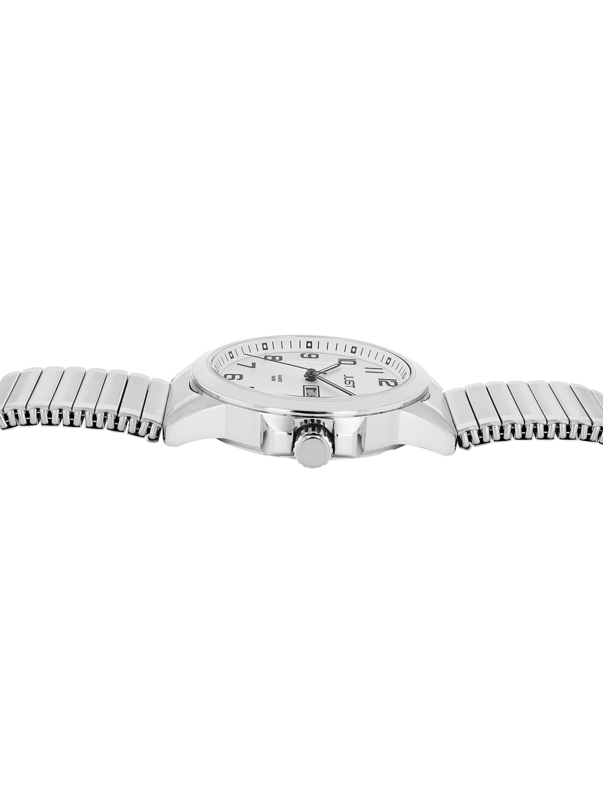 JUST Analog Watch 'Lien, Datumsanzeige' in Silver