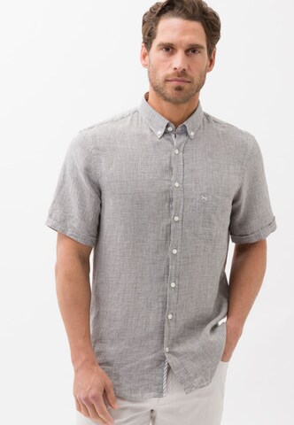 BRAX Regular fit Button Up Shirt 'Dan' in Grey: front