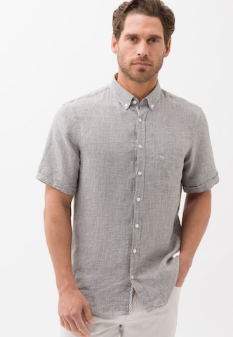 BRAX Regular fit Overhemd 'Dan' in Grijs: voorkant