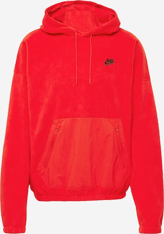 Nike Sportswear Sweatshirt 'CLUB+ Polar' in Rot: predná strana