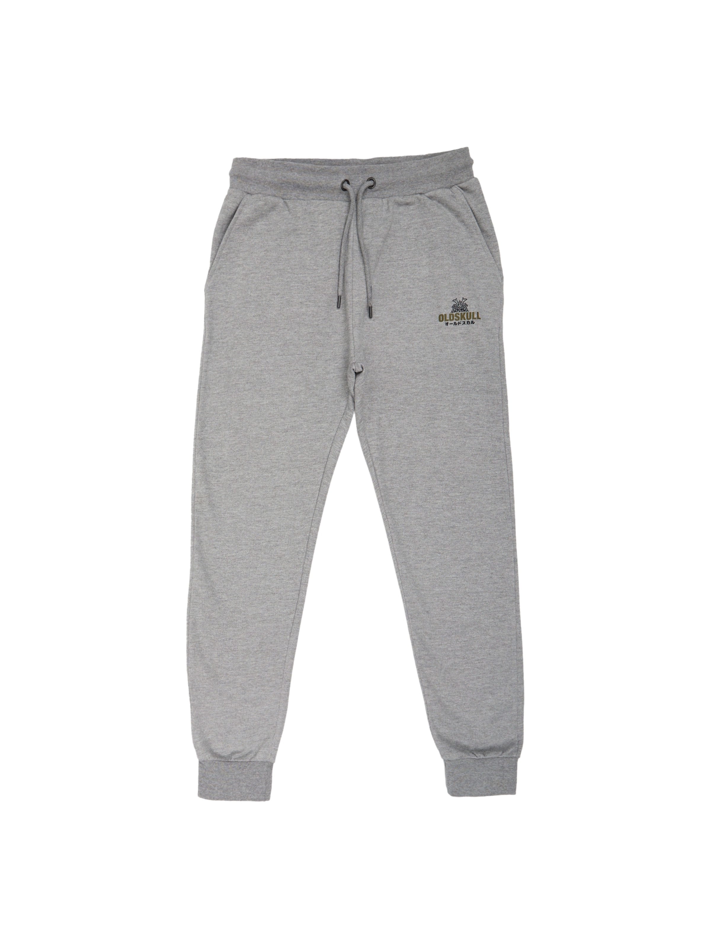 Oldskull Tapered Hose 'Samurai' in Grau: Vorderseite