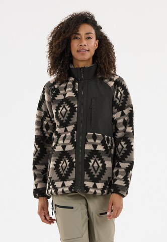 Whistler Fleece jas 'Ellison' in Zwart: voorkant