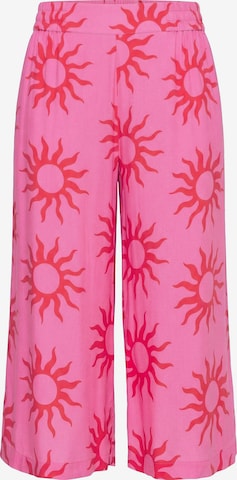 Studio Untold Wide leg Trousers in Pink: front