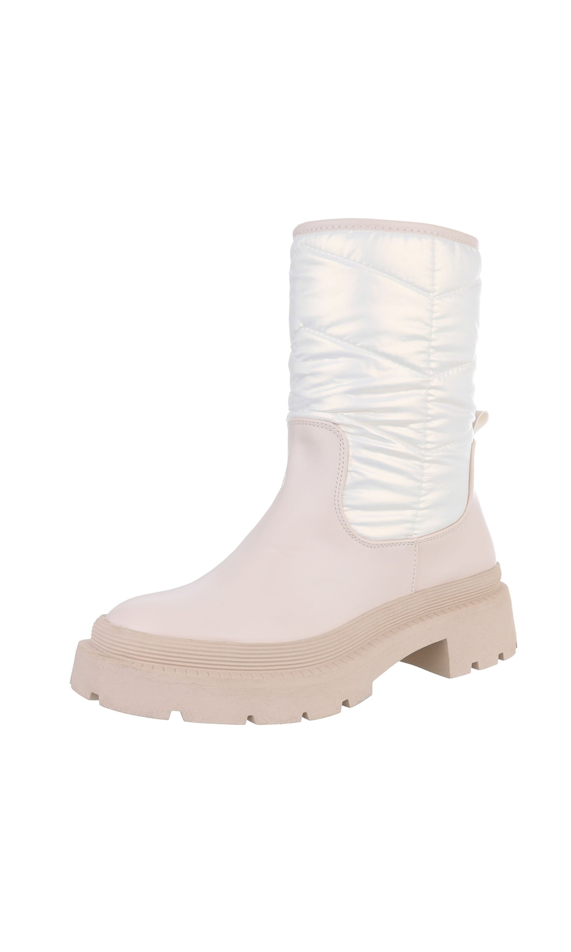 Ital-Design Ankle Boots in Beige: front