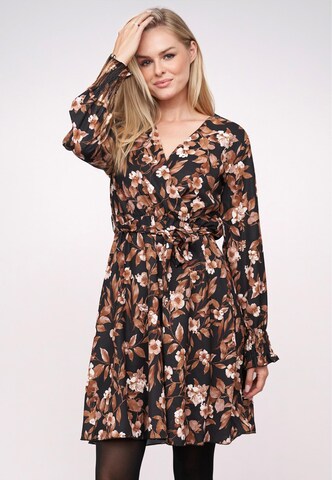 Cloud5ive Kleid in Braun: Vorderseite