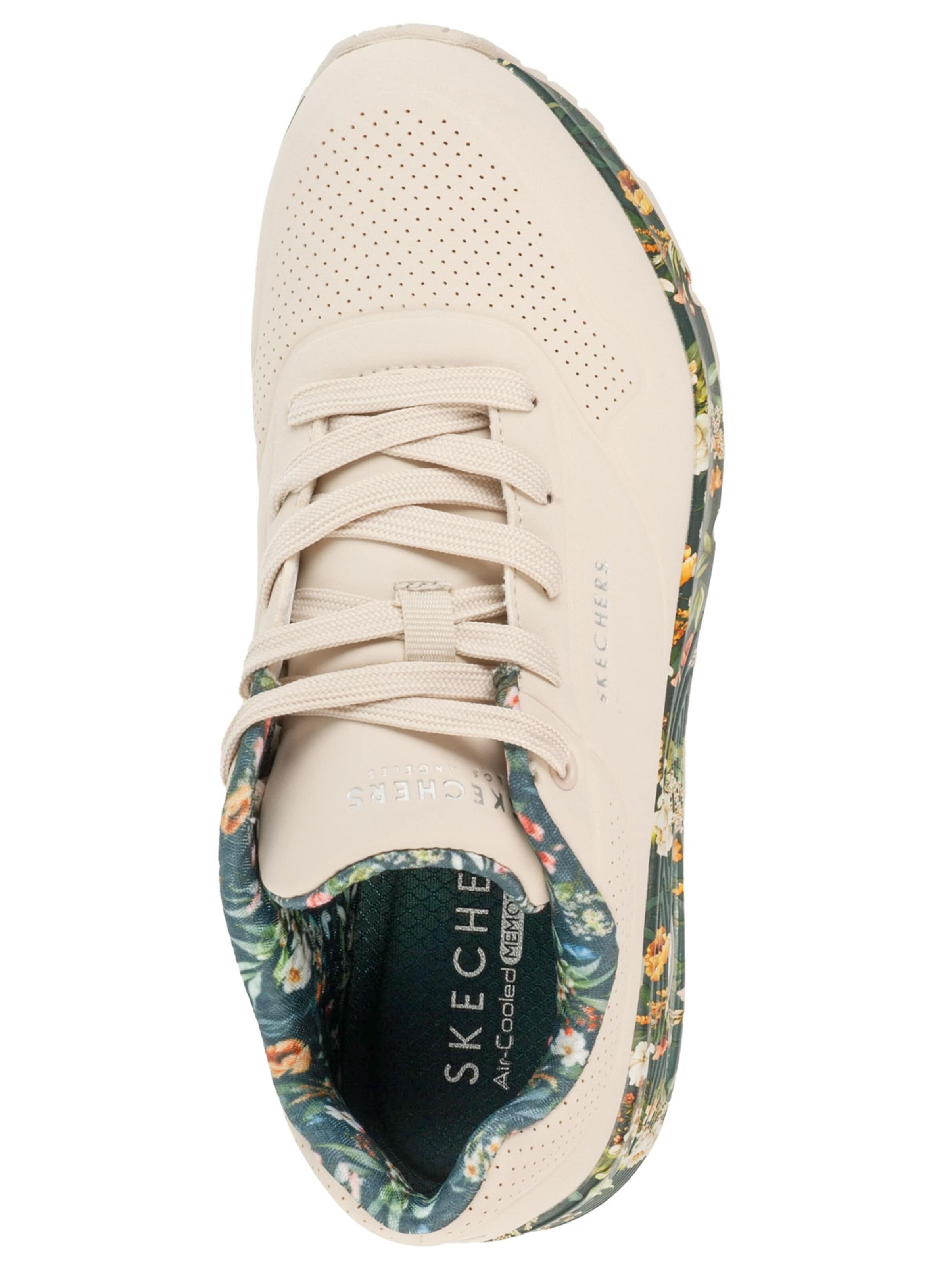 SKECHERS Slip-on 'Skechers Uno - Majestic Garden' in Beige