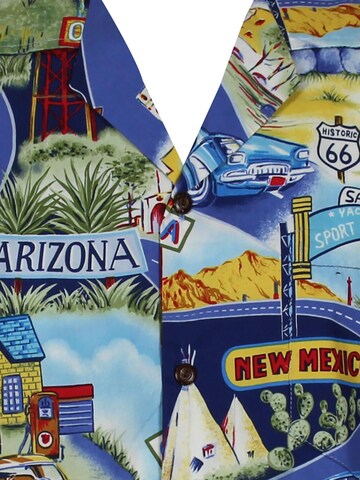 Pacific Legend Regular fit Button Up Shirt 'Breite Straße' in Blue