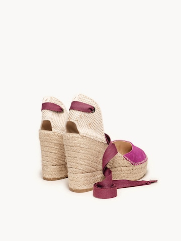 Alhamas - Sapatos de salto 'Alpargata Cuña 10 cm' em roxo