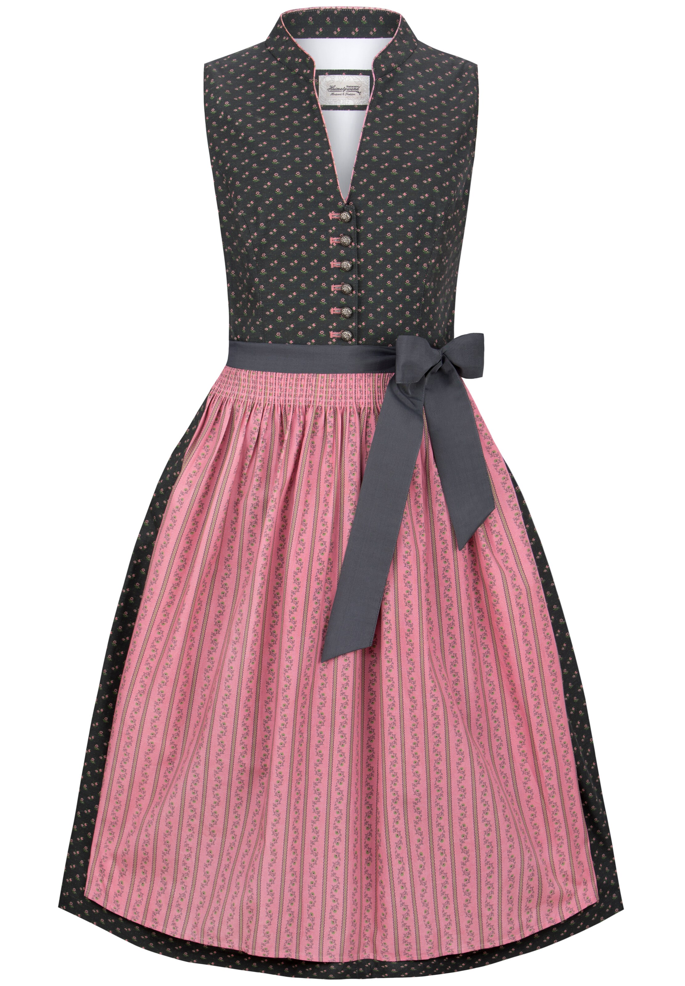 STOCKERPOINT Dirndl 'Hannah' in Grau: Vorderseite