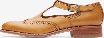 LOTTUSSE Classic Flats 'Cambridge' in Brown: front