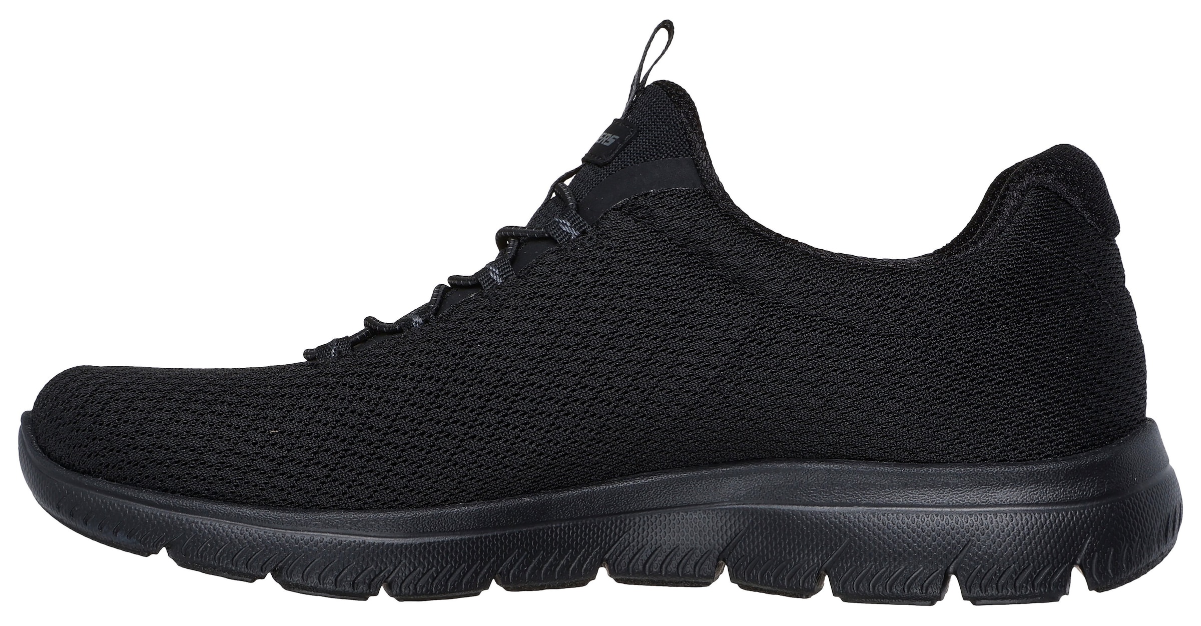 juoda SKECHERS Batai be raištelių