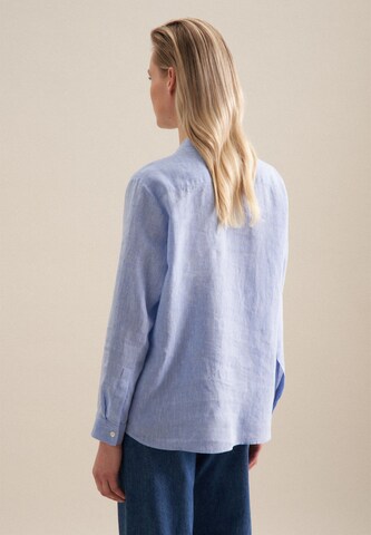Chemisier 'Schwarze Rose' SEIDENSTICKER en bleu