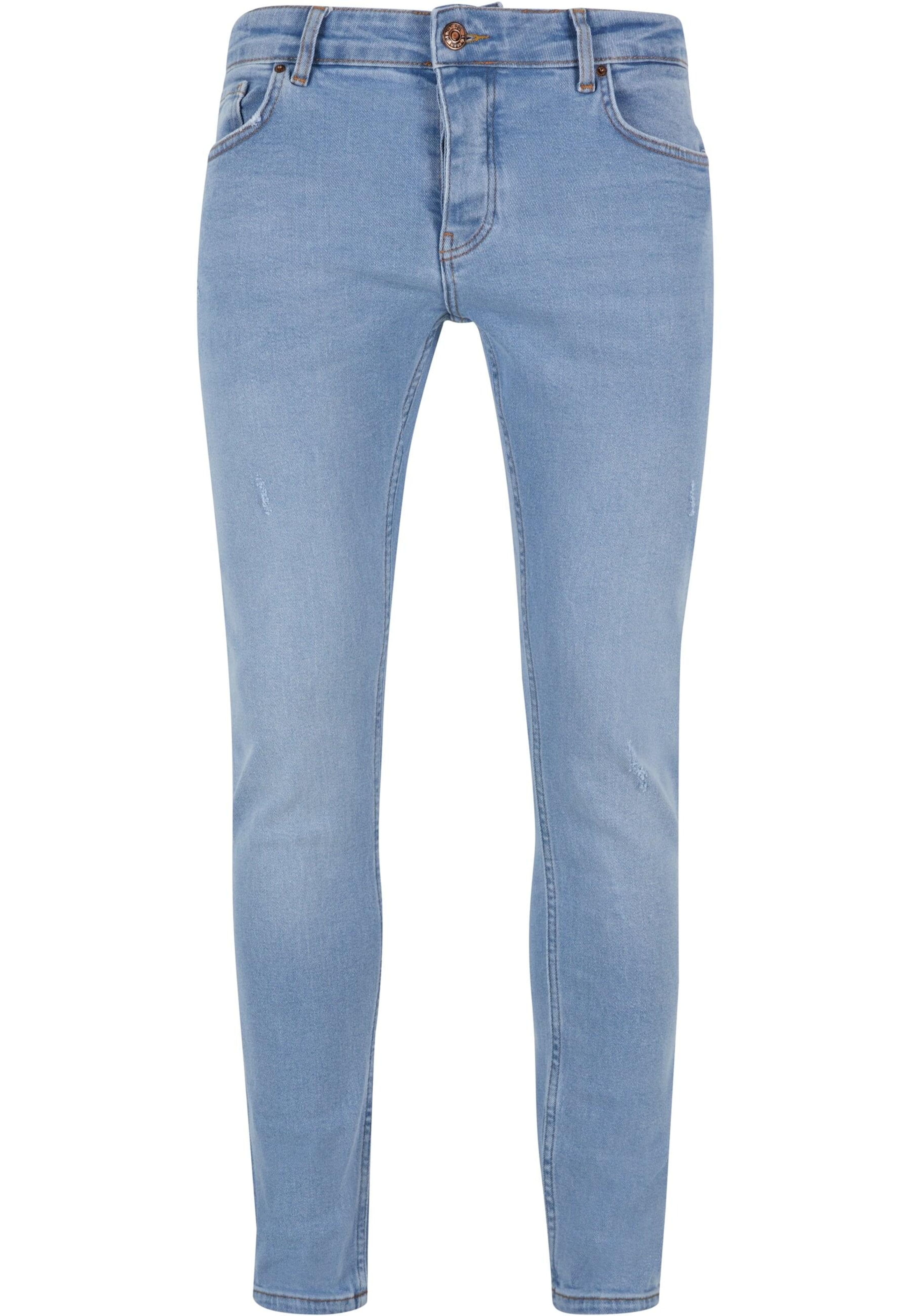2Y Premium Skinny Jeans in Blau: Vorderseite