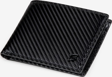 SERASAR Portemonnaie 'Carbon' in Schwarz: Vorderseite