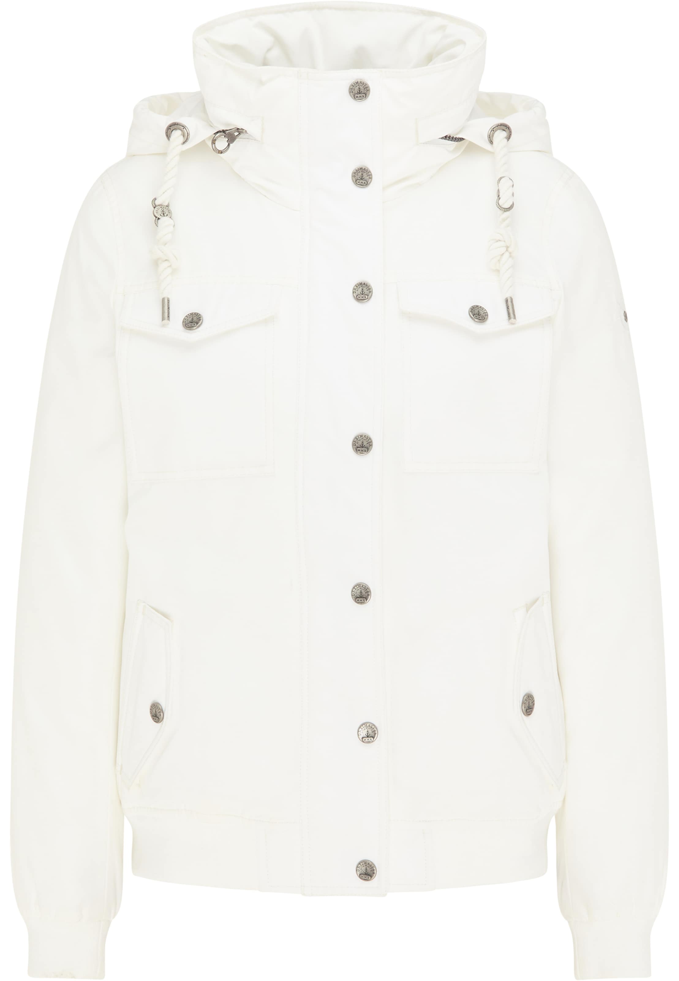 DreiMaster VintageZimska jakna - bijela boja: prednji dio