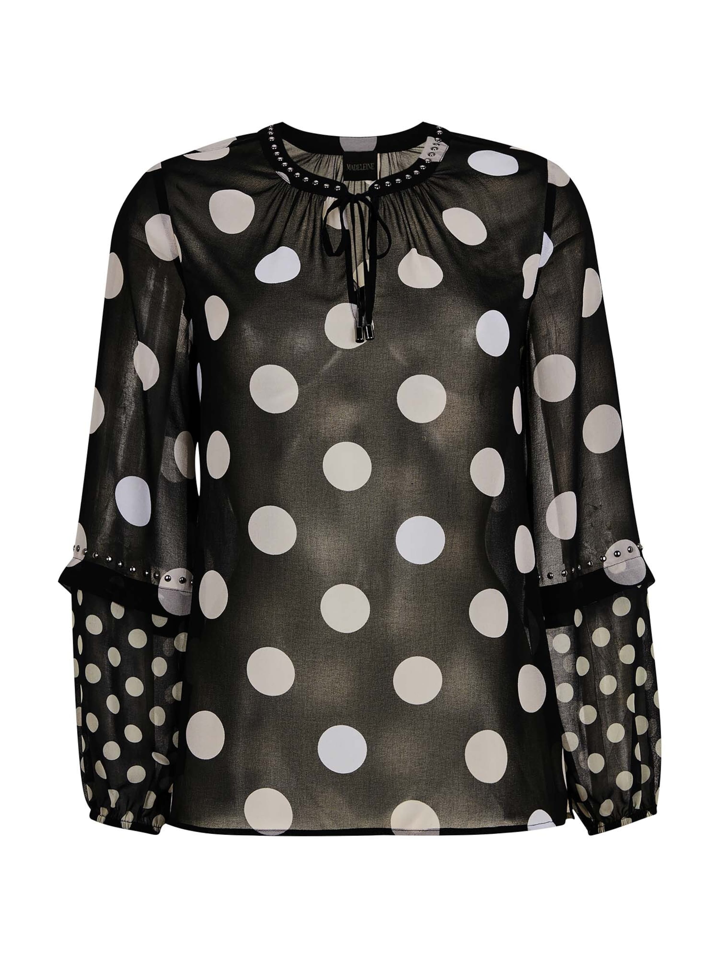Chemisier MADELEINE en noir : devant