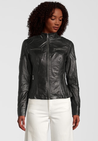 H.I.S Between-Season Jacket in Black: front