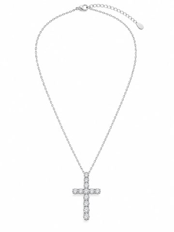 Collana 'Moissanite' di LanLivia in argento: frontale