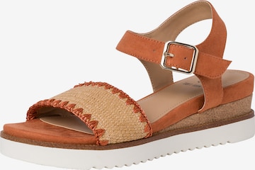 s.Oliver Strap Sandals in Orange: front