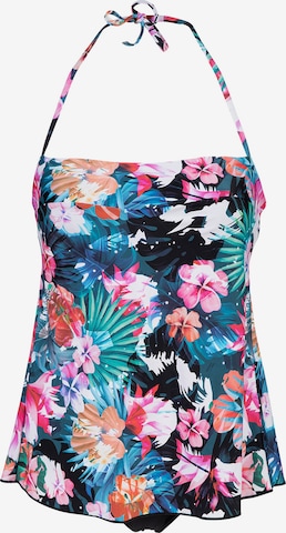 ARENA Bustier Tankini 'ALLOVER' in Mischfarben: predná strana