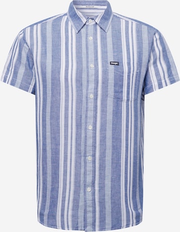 WRANGLER Regular fit Button Up Shirt in Blue: front