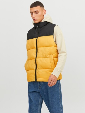 JACK & JONES Vest 'Toby' in Yellow: front