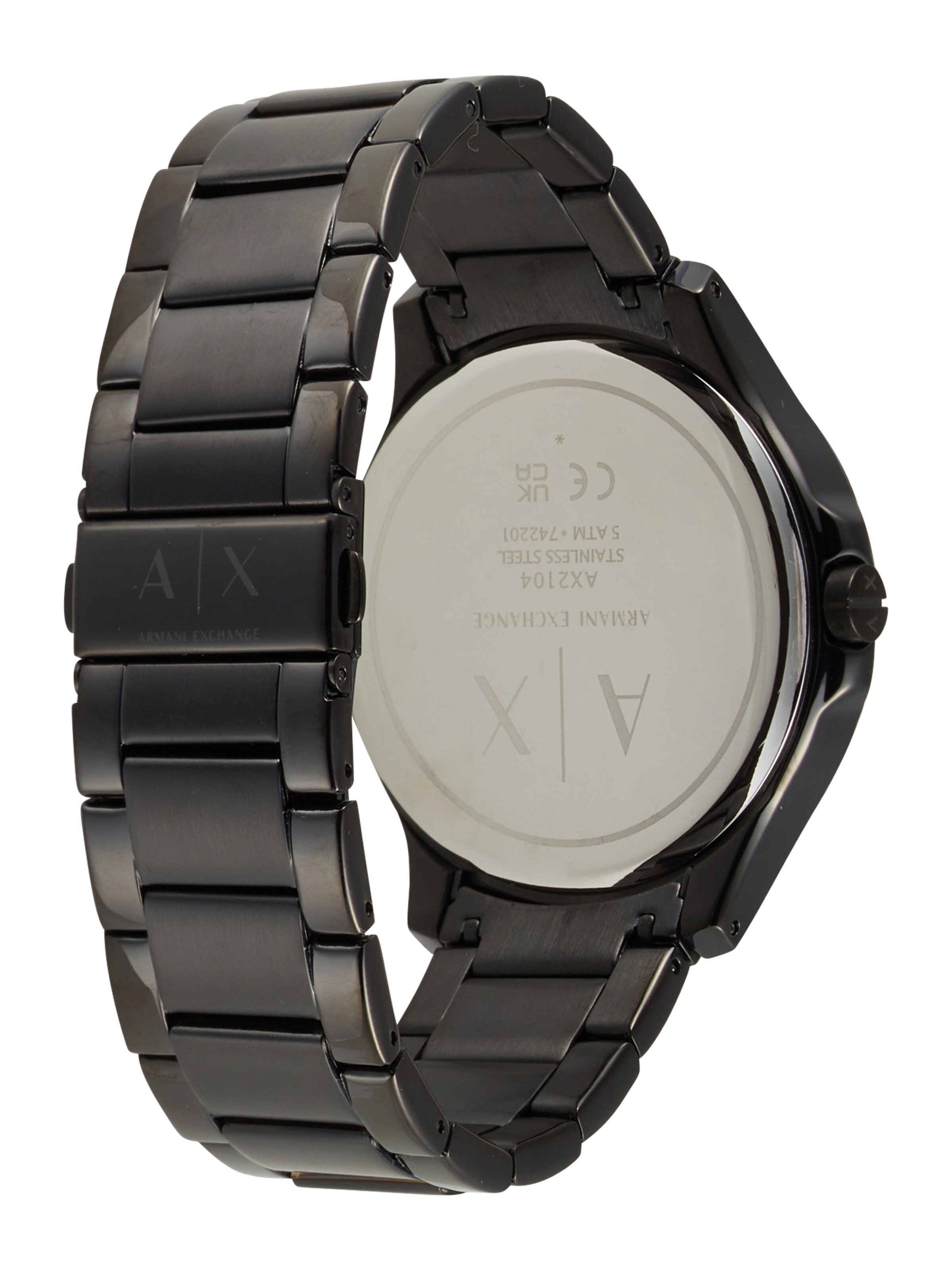 ARMANI EXCHANGE Analog klocka i svart