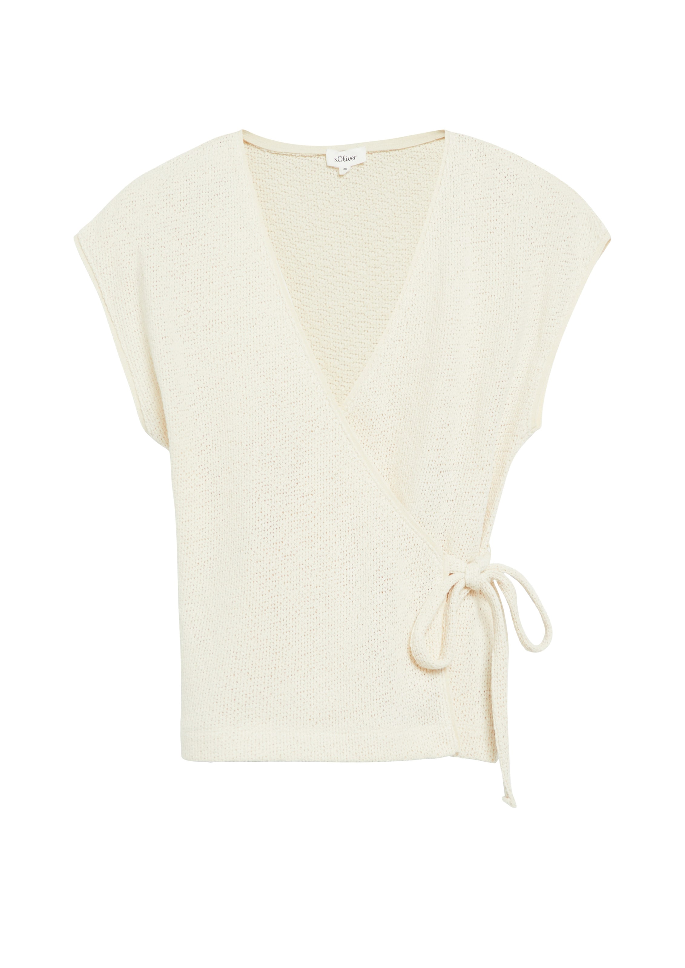 Cardigan s.Oliver en beige : devant